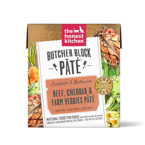 Beef, Cheddar & Farm Veggies Butcher Block Pâté - 10.5oz
