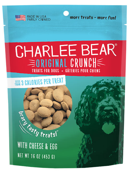 Charlee Bear Original Crunch Dog Treats - Cheese & Egg