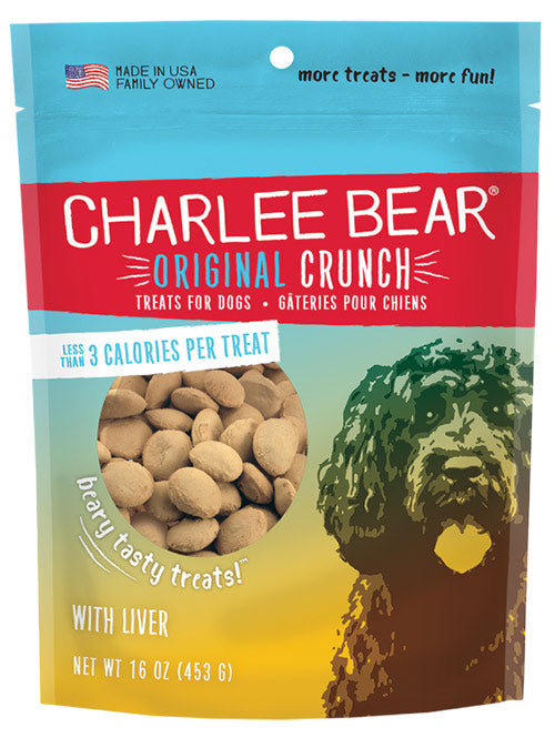 Charlee Bear Original Crunch Dog Treats - Liver