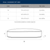 Large Oval Lounger Dog Bed - Natural Geo