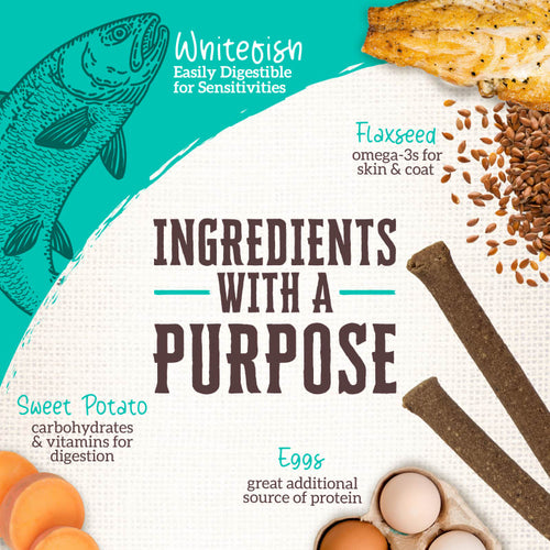 Wholesome's Rewards Chewy Whitefish Sticks 25 oz. For Dogs