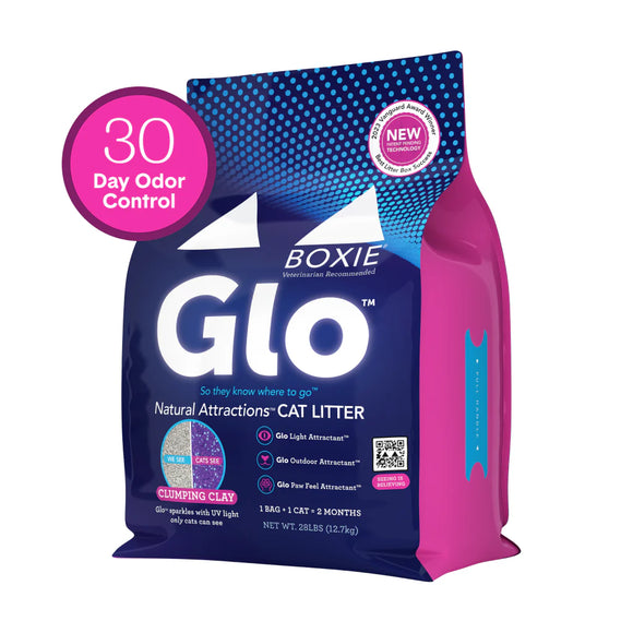 Boxie Cat Glo™ Natural Attractions™ Clumping Clay Cat Litter - 28lb