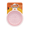 Collapsible Lick Mat Travel Bowl for Pets - Pink