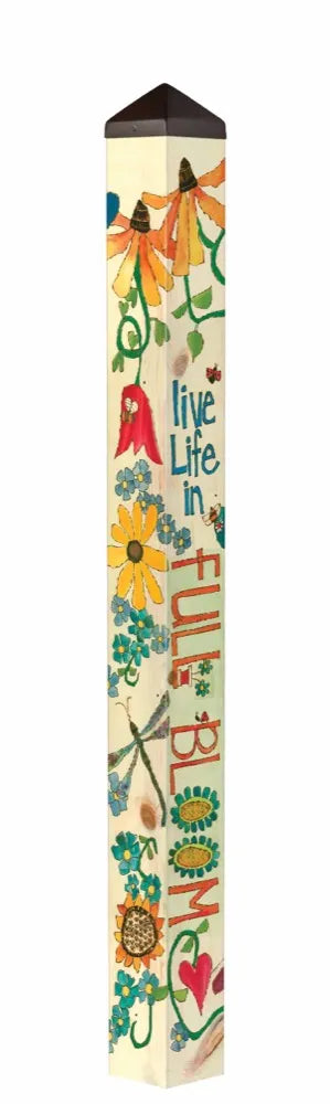 Life in Full Bloom 60" Art Pole