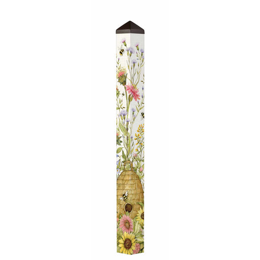 Bees and Blossoms 60" Art Pole