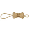 Natural Leather Bone 12 Tug Dog Toy
