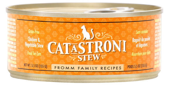 FROMM CATASTRONI CHICKEN & VEGETABLE STEW 5.5z WET CAT FOOD