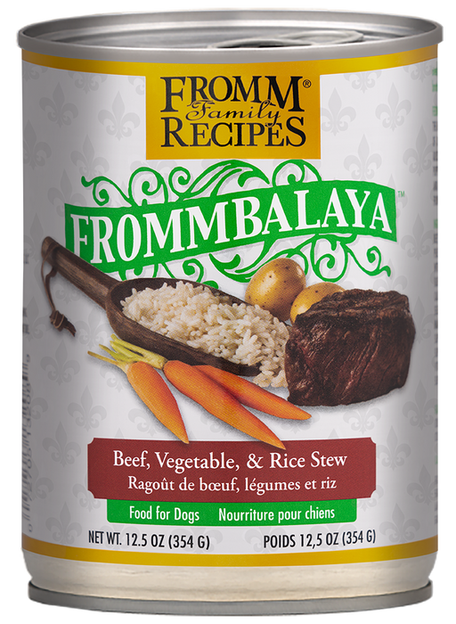 FROMM FROMMBALAYA BEEF, VEGETABLE, & RICE STEW 12.5oz DOG FOOD