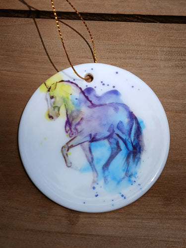 SONA EQUESTRIAN HOLIDAY CERAMIC ORNAMENT