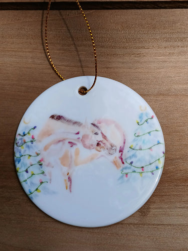SONA EQUESTRIAN HOLIDAY CERAMIC ORNAMENT