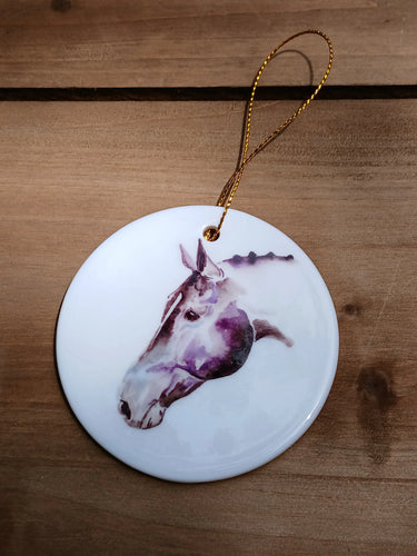 SONA EQUESTRIAN HOLIDAY CERAMIC ORNAMENT