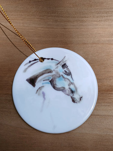SONA EQUESTRIAN HOLIDAY CERAMIC ORNAMENT