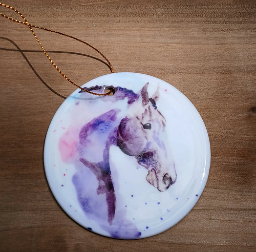 SONA EQUESTRIAN HOLIDAY CERAMIC ORNAMENT