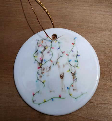 SONA EQUESTRIAN HOLIDAY CERAMIC ORNAMENT