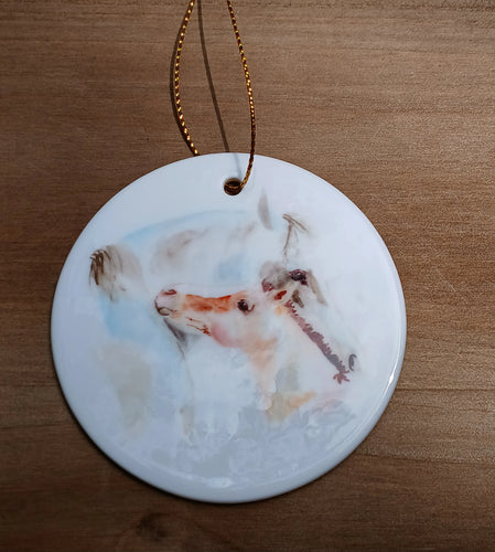 SONA EQUESTRIAN HOLIDAY CERAMIC ORNAMENT