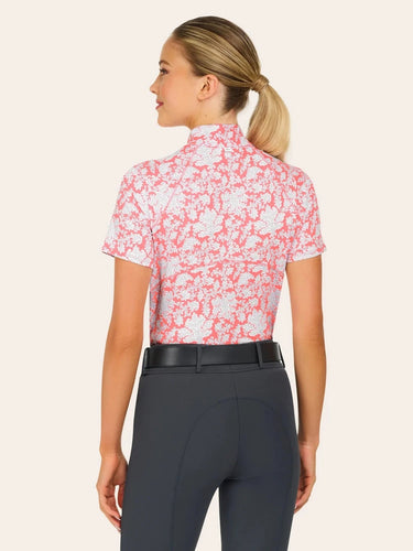 R.J. Classics Lucy Short Sleeve Ladies Shirt - Coral Pasley