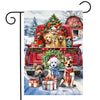 Christmas Holiday Cheer Dogs Garden Flag
