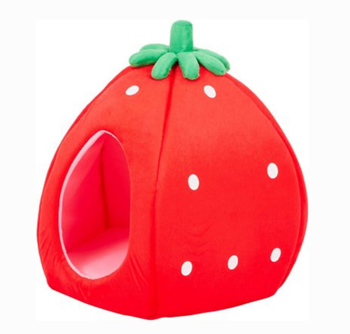 YML Strawberry Covered Cat & Dog Bed Medium