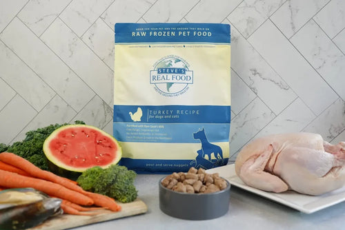 Steve's Real Food Frozen Raw Dog Food TURKEY PATTIES RECIPE - 20lb