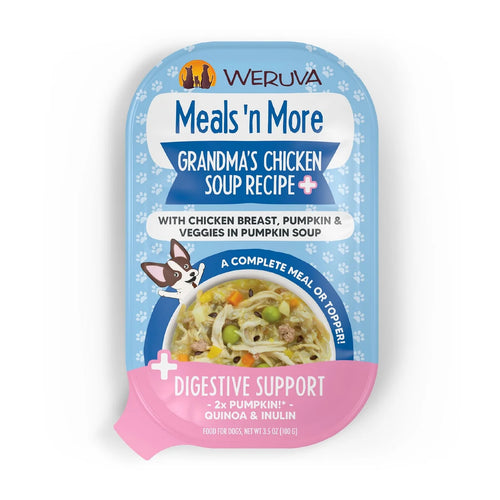 Weruva Meals 'n More Grandma's Chicken Soup Recipe Plus Chicken Breast, Pumpkin & Veggies in Pumpkin Soup - 3.5oz