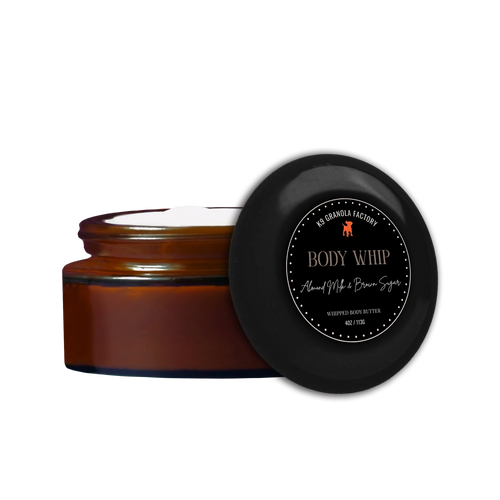 K9 Granola Factory Bed & Bath Spa Collection, Almond Milk & Brown Sugar Body Whipped Butter for Dogs- 4oz
