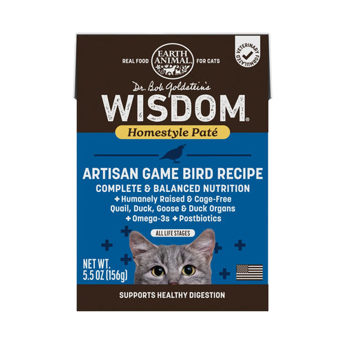 Dr. Bob Goldstein's Wisdom® Homestyle Paté Artisan Game Bird Recipe Wet Cat Food - 5.5oz