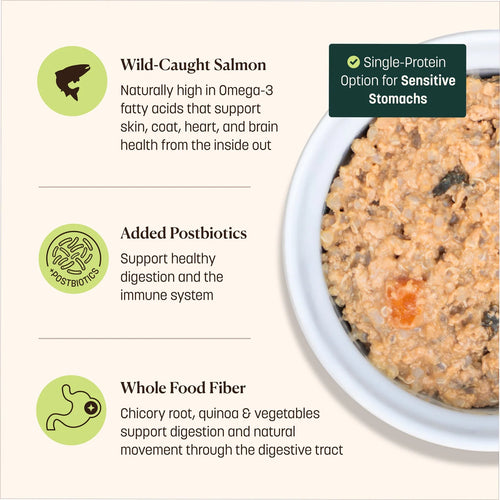 Dr. Bob Goldstein's Wisdom® Homestyle Paté Coastal Salmon Recipe Wet Cat Food - 5.5oz