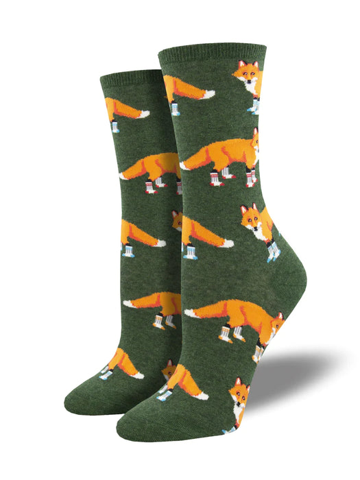 Socksmith® Foxes - Cotton Crew Sock