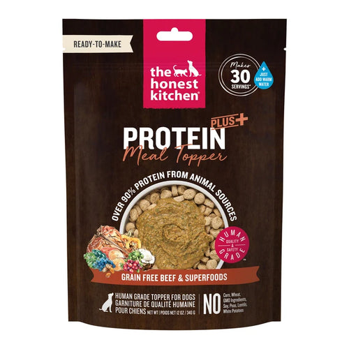 The Honest Kitchen Protein Plus Grain Free Beef Topper - 12oz