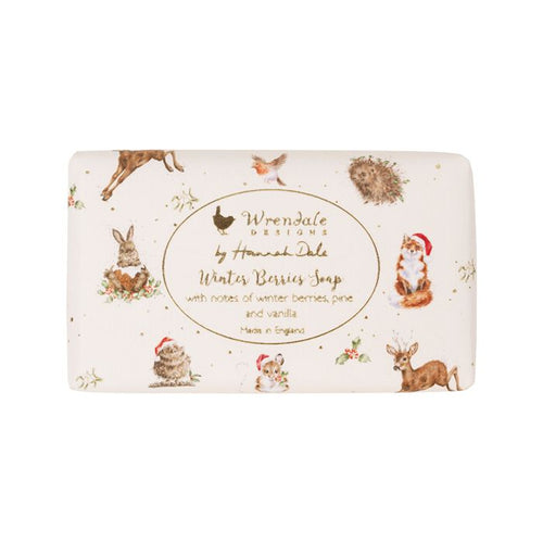 Woodland Animal Winter Berries Christmas Soap