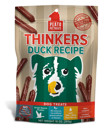 Plato Duck Thinkers Dog Treats