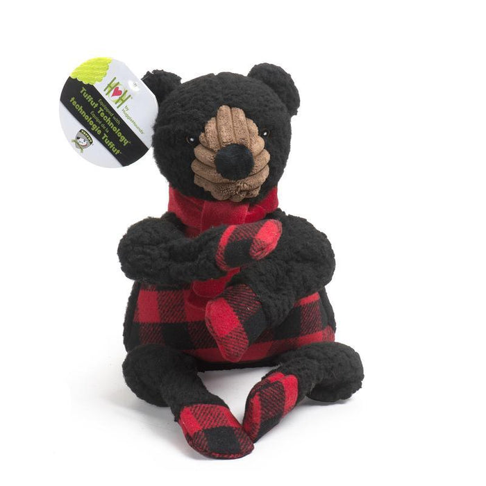 Huggle Hounds Fireside Collection Small Black Bear Knottie™