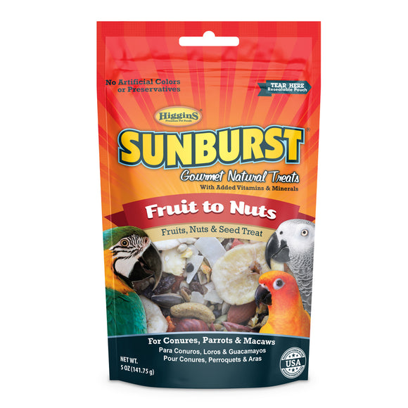 Higgins Sunburst® Gourmet Natural Treats Fruit to Nuts