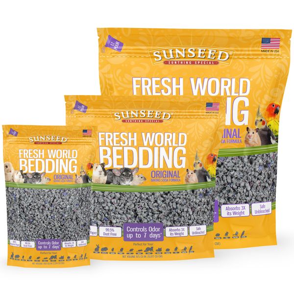 SunSeed Fresh World Bedding Heavy Duty Odor Control