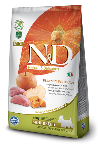 Farmina N&D Pumpkin Grain-Free Boar & Apple Mini Breed Adult Dog Food