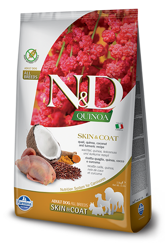 Farmina N&D Quinoa Skin & Coat Quail for Dogs