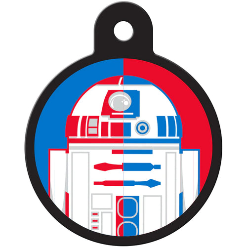 R2D2 Lg. Circle Star Wars Pet ID Tag