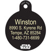 R2D2 Lg. Circle Star Wars Pet ID Tag