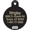 Stormtrooper Lg. Circle Star Wars Pet ID Tag