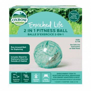 Oxbow Animal Health Enriched Life - 2-in-1 Fitness Ball