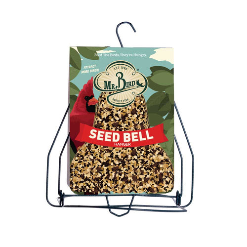 Mr. Bird Seed Bell Hanger