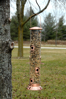 Brushed Copper Mega Tube Feeder