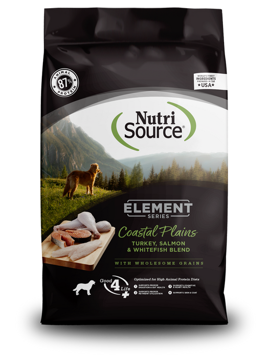 NutriSource Element Series Coastal Plains Recipe Turkey, Salmon, & Whitefish High Animal Protein Dog Food
