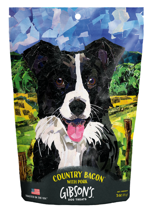 Wild Meadow Farms Gibson's Country Bacon with Pork Jerky Dog Treats - 3oz.