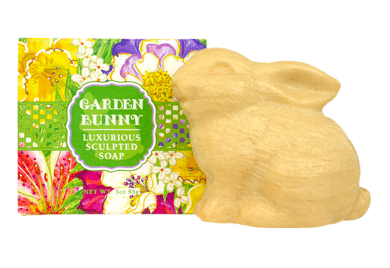 GARDEN BUNNY SCULPTED DECORATIVE SOAPS