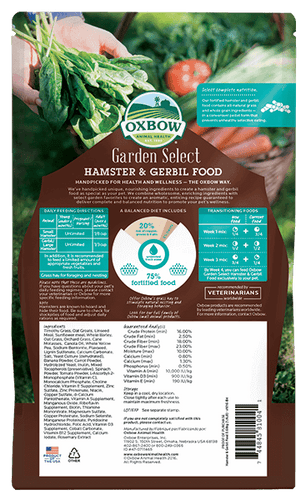 Oxbow Garden Select Hamster & Gerbil Food