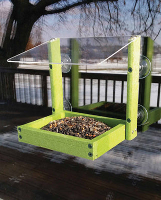 Going Green Mixed Seed Window Feeder with Roof