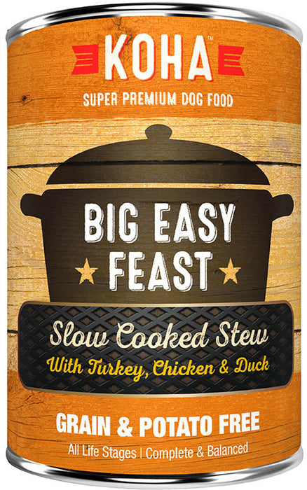 KOHA Big Easy Feast: Turkey, Chicken & Duck Stew Dog Food