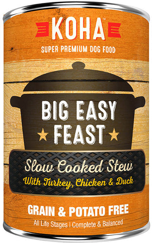 KOHA Big Easy Feast: Turkey, Chicken & Duck Stew Dog Food