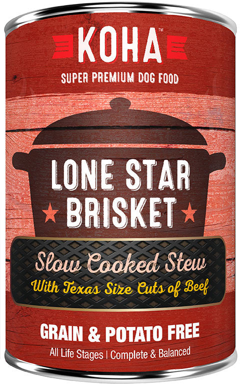 KOHA Lone Star Brisket Slow Cooked Stew Dog Food